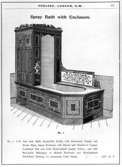 Baignoire de pulverisation mit Kabinett von Unbekannt