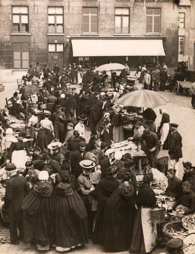 Belgischer Fischmarkt von Unbekannt