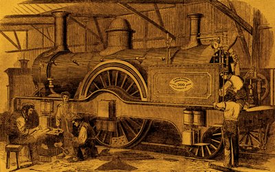 Lokomotive bauen von McConnell von Unbekannter Künstler
