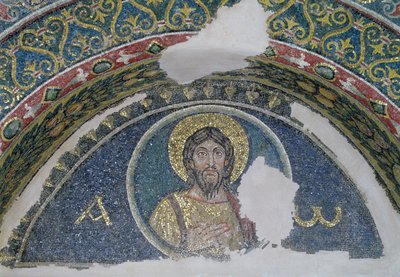 Büste von Christus, Lünette, 5.-6. Jahrhundert von Unbekannt