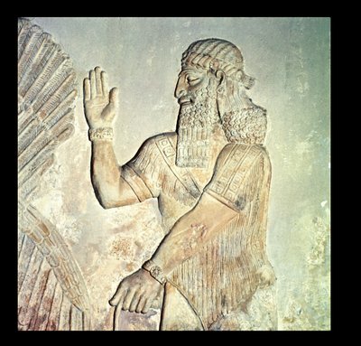 Würdenträger, Relief, Assyrisch (Marmor) von Unbekannt