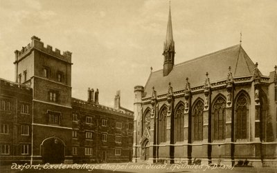 Exeter College, Oxford von Unbekannter Künstler