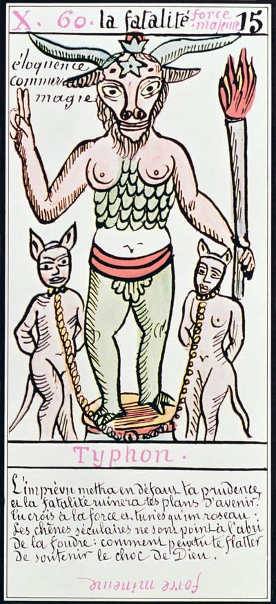 Schicksal, Tarotkarte, Französisch von Unbekannt