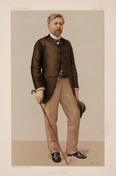 Gustave Eiffel, französischer Bauingenieur von Unbekannt