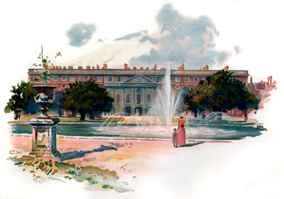 Hampton Court, Ostfront von Unbekannter Künstler