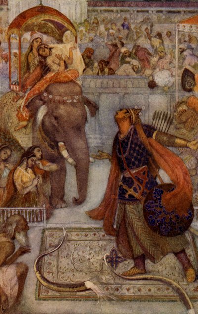 Lord Rama bricht Shivas Bogen von Unbekannter Künstler