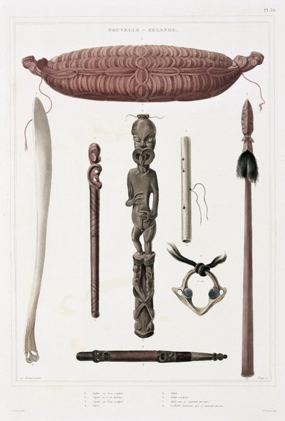 Maori-Artefakte, Neuseeland von Unbekannt