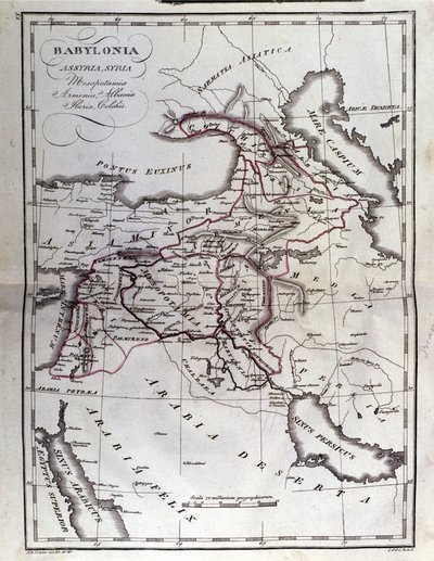 Karte von Mesopotamien von Unbekannter Künstler
