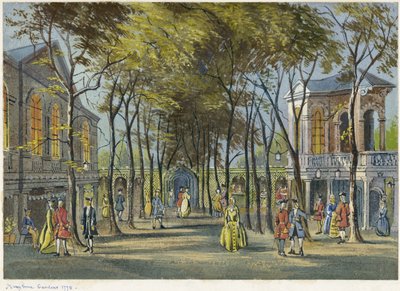 Marylebone Gardens, London 1778 von Unbekannter Künstler