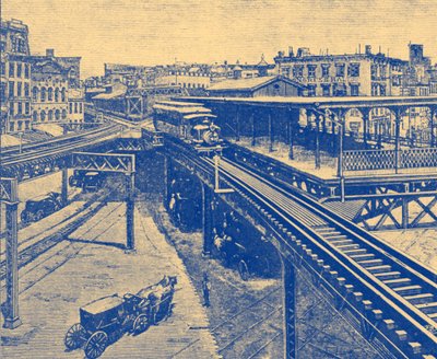 New Yorker U-Bahn von Unbekannter Künstler