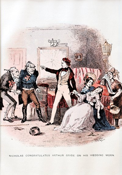 Nicholas Nickleby von C. Dickens - Illustration von Unbekannt