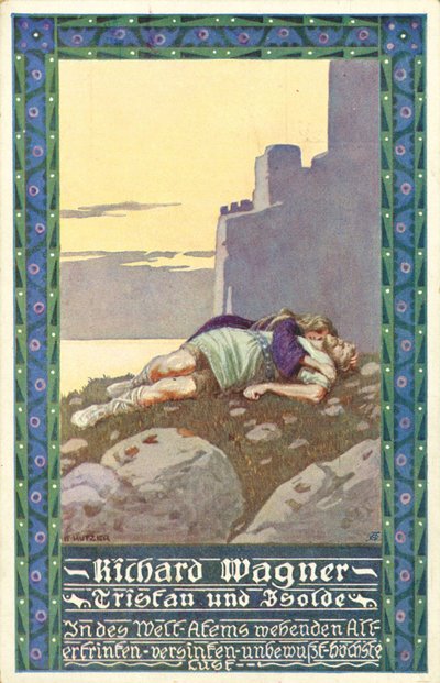 Oper Tristan und Isolde von Wagner (Plakat) von Unbekannter Künstler