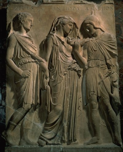 Orpheus, Eurydike und Hermes von Unbekannt