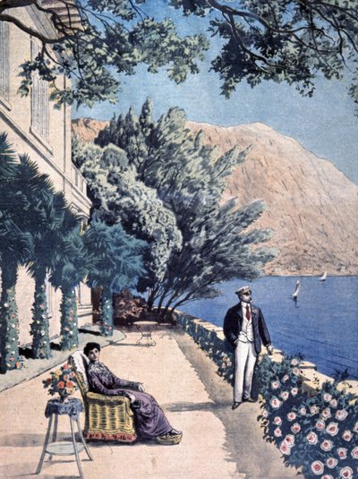 Präsidentenurlaub, Poincare in Eze les Pins von Unbekannter Künstler