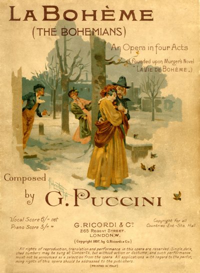 Puccinis La Bohème von Unbekannter Künstler