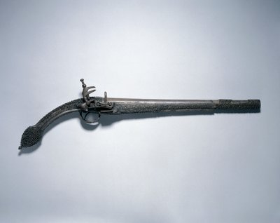 "Rattenschwanz"-Miquelet-Schlosspistole, Balkan, späte 1700er-frühe 1800er von Unbekannt