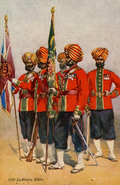 Regiment der 15. Ludhiana Sikhs von Unbekannter Künstler