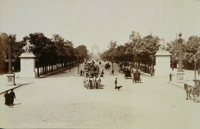 Die Champs-Élysées, Paris von Unbekannt
