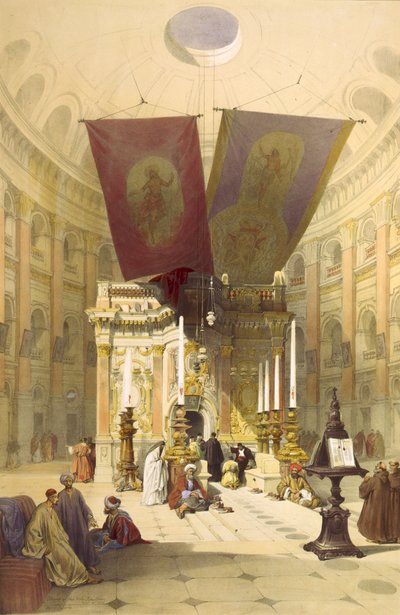 Das Heiligtum des Heiligen Grabes, Jerusalem von Unbekannt