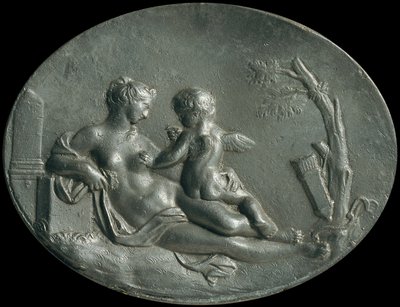 Venus und Amor von Unbekannter Künstler