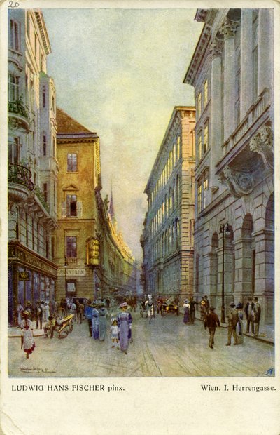 Wien, Österreich: Herrengasse von Unbekannter Künstler