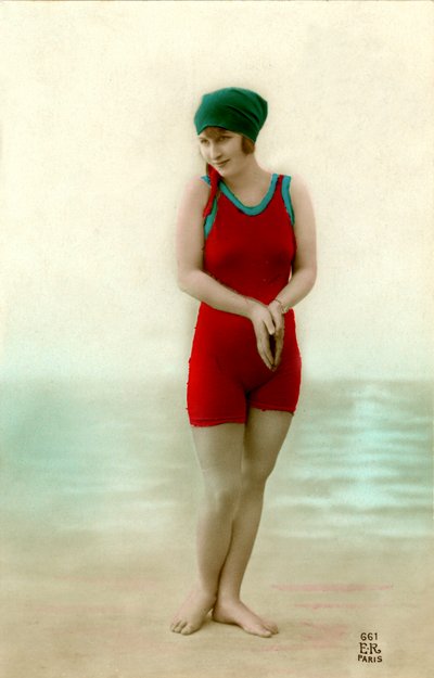 Frauen im Badeanzug, ca. Anfang 1900 (Postkarte) von Alec Hunter