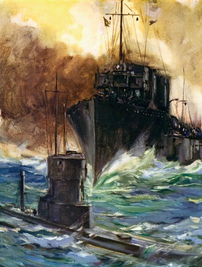 Erster Weltkrieg - H.M.S. Badger von Unbekannter Künstler