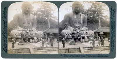 Großer bronzener Buddha, Kamakura, Japan von Underwood and Underwood