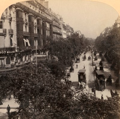 Der große Boulevard, Paris, Frankreich, 1894 von Underwood and Underwood