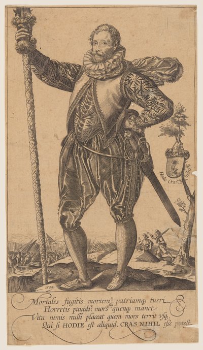 Ein Pikenträger nach links gewandt von Unknown