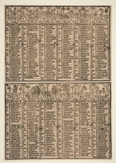 Kalender von Johann von Gemund von Unknown