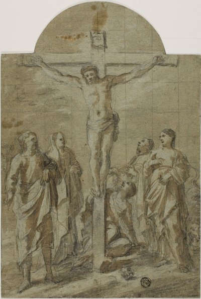 Kreuzigung mit Heiligen von Unknown