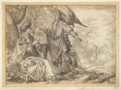 Elia in der Wüste von Unknown