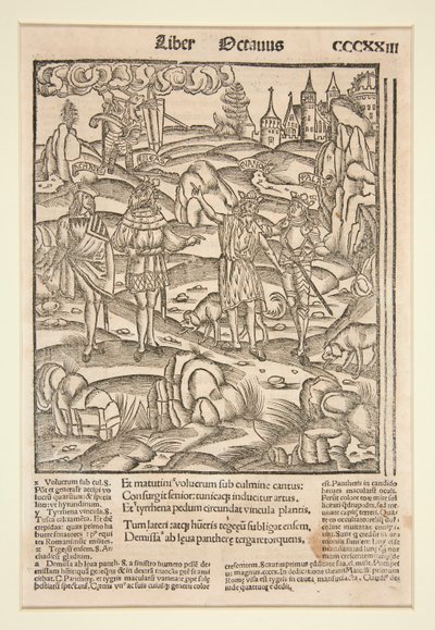 Seite aus dem Straßburger Vergil, 1502 von Unknown