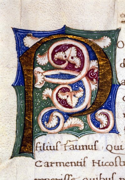 Alphabet: miniaturisierter Buchstabe P von Unknown artist