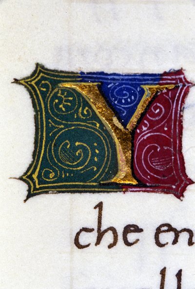 Alphabet: miniaturisierter Buchstabe Y von Unknown artist
