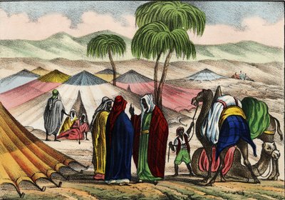 Arabische Karawane in Algerien von Unknown artist
