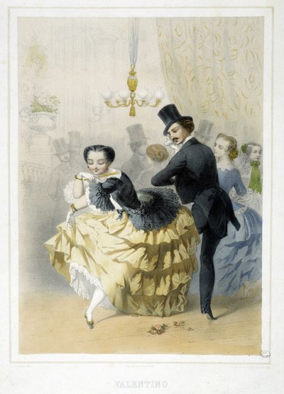 Ball: Valentino, um 1860 von Unknown artist