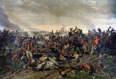 Schlacht von Waterloo am 18. Juni von Unknown artist