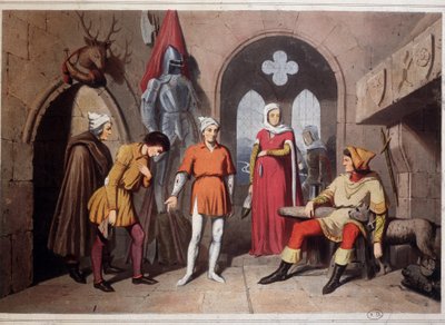 Schlossinterieur in den Vogesen, Straßburg von Unknown artist