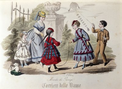 Kinderkleidung in Paris im Jahr 1866 von Unknown artist
