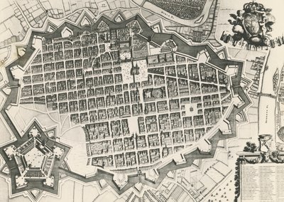 Stadtplan von Turin mit Zitadelle von Unknown artist