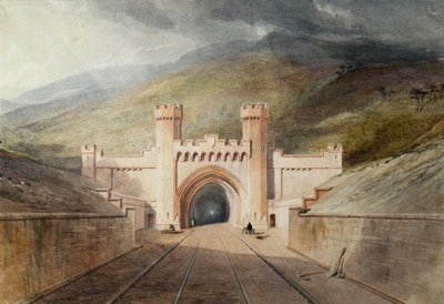 Clayton Tunnel Eisenbahnportal von Unknown artist