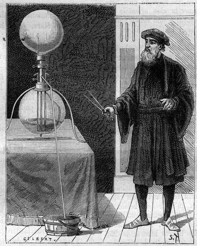 Hydraulische Erfindung: Hydraulisch-pneumatische Maschine. Gravur in "La Nature" von Unknown artist