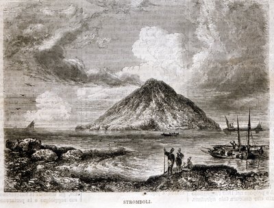 Insel Stromboli im 19. Jahrhundert von Unknown artist