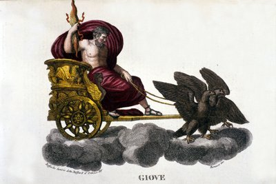 Jupiter (Zeus). Gravur des 19. Jahrhunderts. von Unknown artist