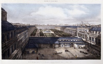 Le Palais-Royal vor 1828 von Unknown artist