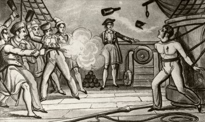 Massaker an Captain Skinner von Unknown artist