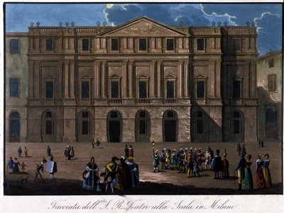 Mailand, La Scala, um 1810 von Unknown artist