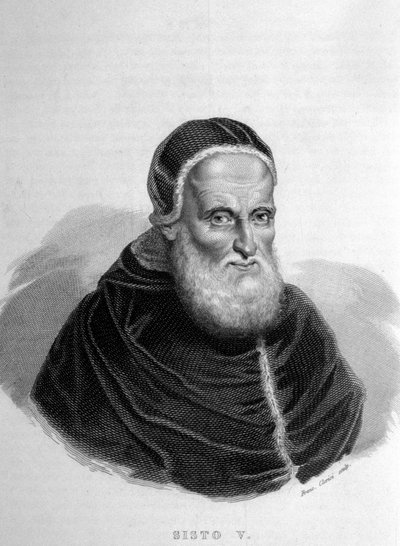 Papst Sixtus V (1520 - 1590) von Unknown artist